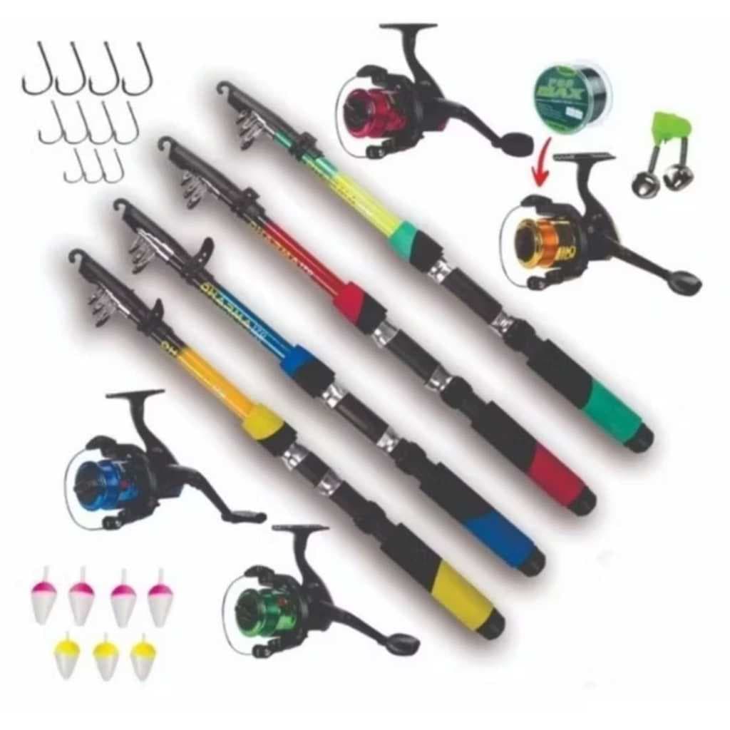 Vara De Pesca 12-20lbs Completa Com Molinete Linha Barato