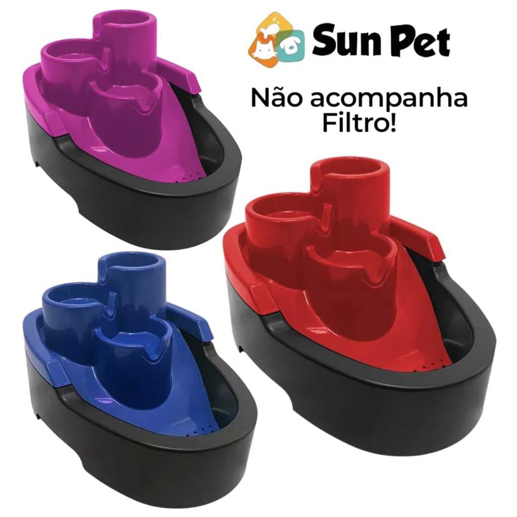Fonte de Água para Gatos Bebedouro Pet Cães Mec / Dura