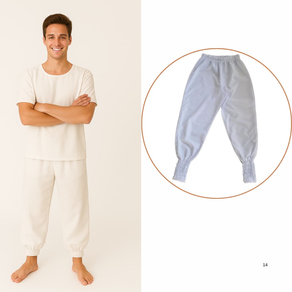 Calça Bombacha Unissex Umbanda e Candomblé Oxford Premium Luxo Entrega Rapida