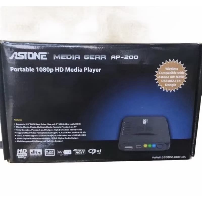 Astone Media Gear AP-200 Portable 1080p HD Media Player.