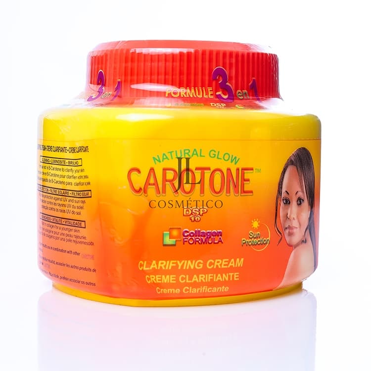 Creme Clareador Facial Carotone Original 300/ml Hidratante Clareador Facial para Manchas Cuidados com Pele Escura