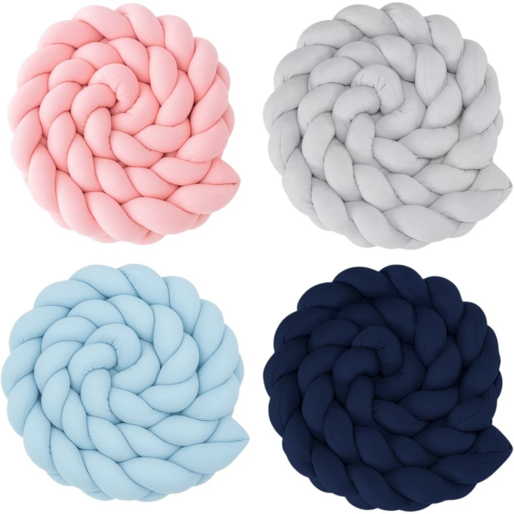 Trança de Berço 4m 100% Algodão Fibra Siliconada Segurança + Decoração