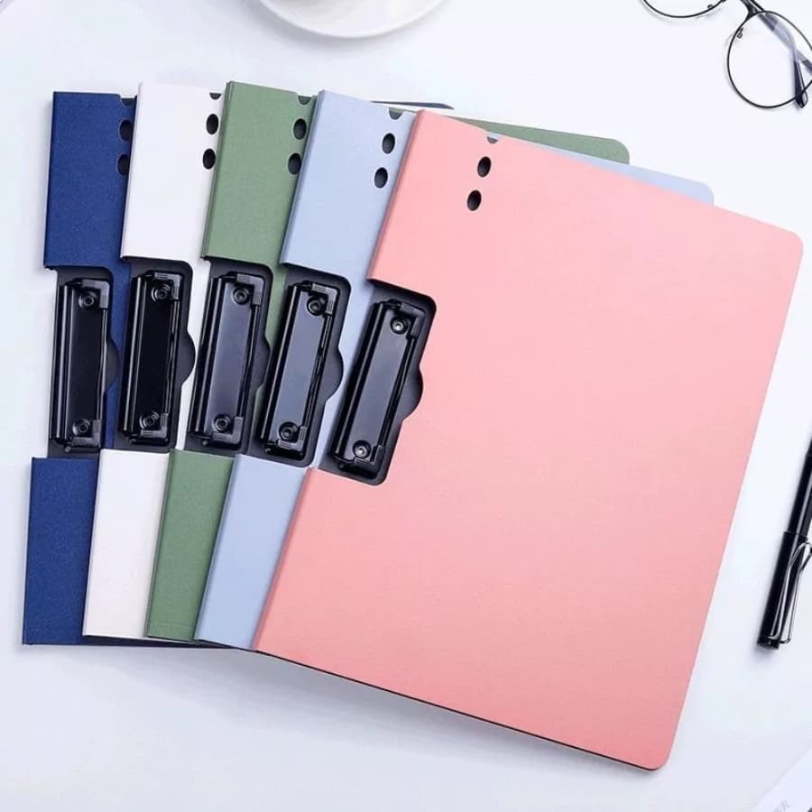 Prancheta A4 Clip Duplo para Escritório Escolar Pasta Prancheta com Capa