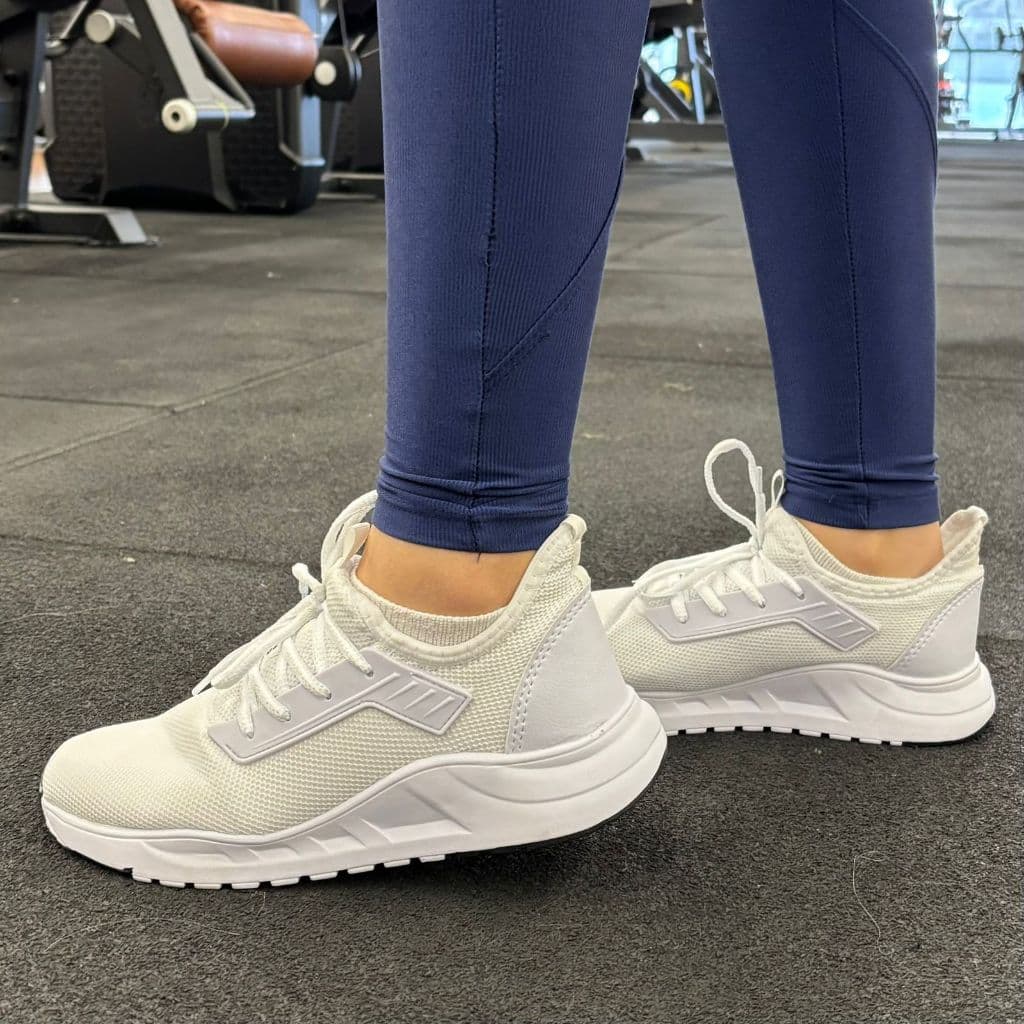 Tênis Feminino Masculino Unissex Tiss Podium Caminhada Academia Branco Preto Esportivo