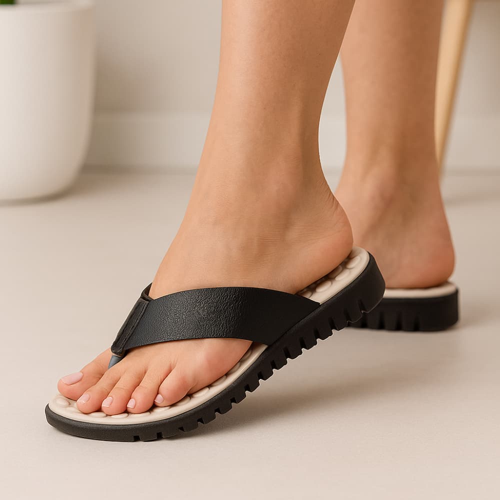 Tamanco Ultra Conforto Original Chinelo para Esporão e Facite Plantar Anabela Massageador