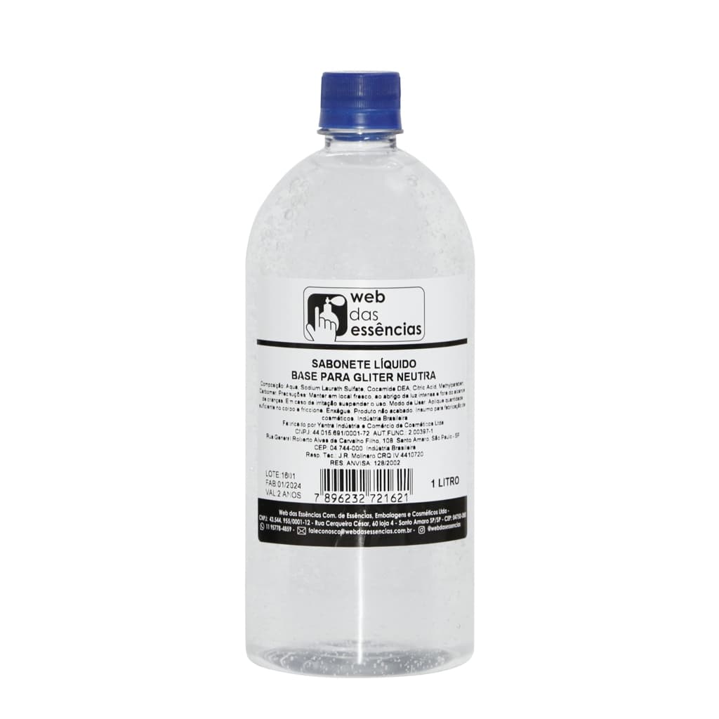 Sabonete Liquido Base Glitter (1litro) - Web das Essencias -