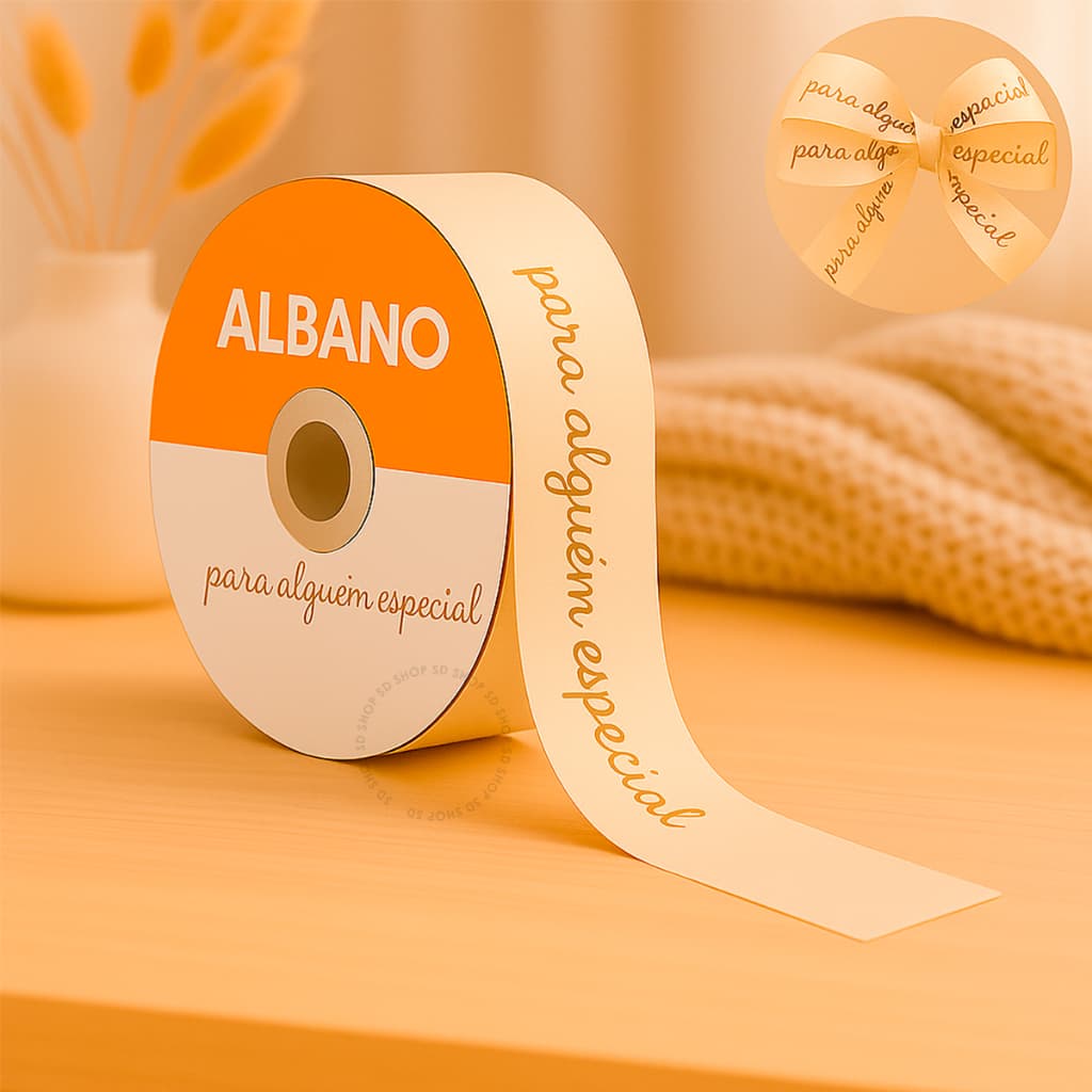 Fita Maxi Albano Para Alguém Especial 16mmx 50metros Laço Presente Decoração Embalagem
