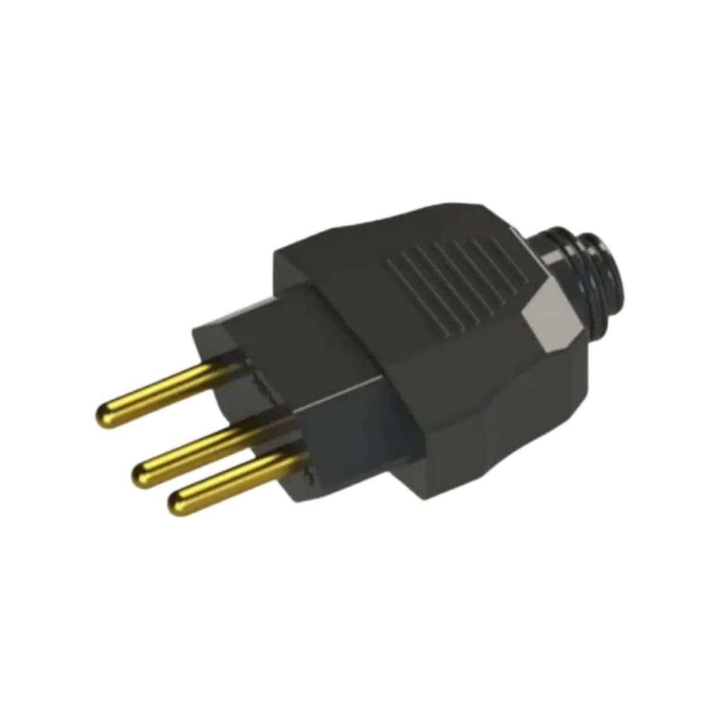 PLUGUE MACHO 180º 2P+T 10A PRETO WEG