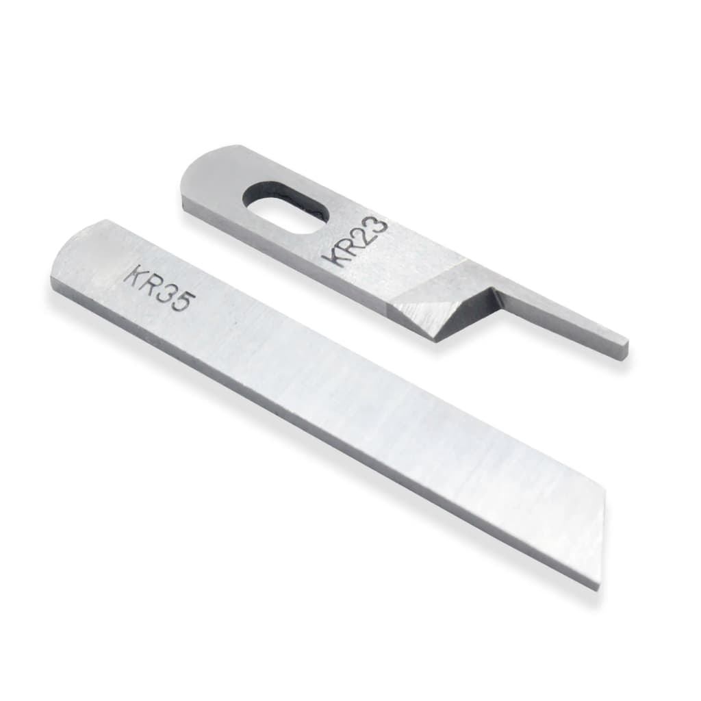 Par De Faca Para Overlock industrial Conjunto Superior Inferior Kr23 Kr35