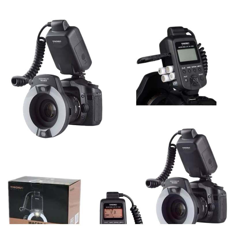 Flash Circular Macro Yongnuo Yn-14ex Ttl Todas Canon na caixa