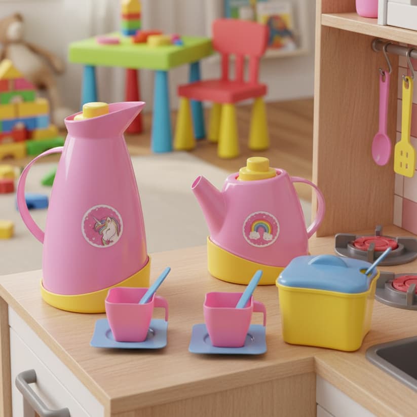 Conjunto de Café e Chá Unika Utensílios Para Cozinha Infantil Samba Toys