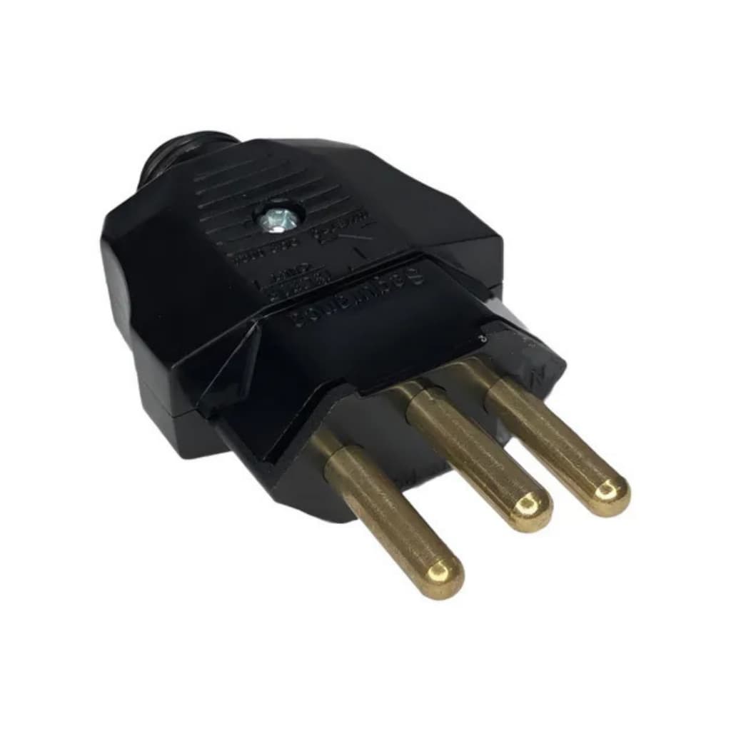 PLUGUE MACHO 180º 2P+T 20A PRETO WEG