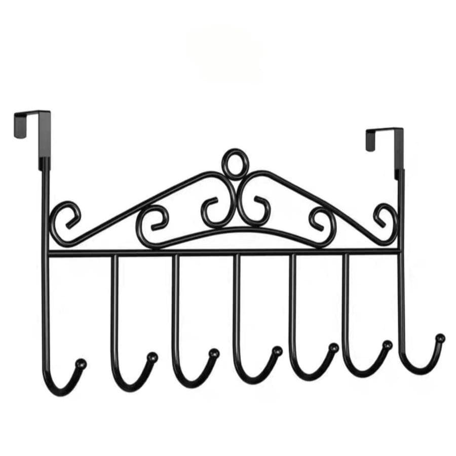 Gancho de Porta em Ferro Forjado c/ 7 ganchos 41x22.5cm