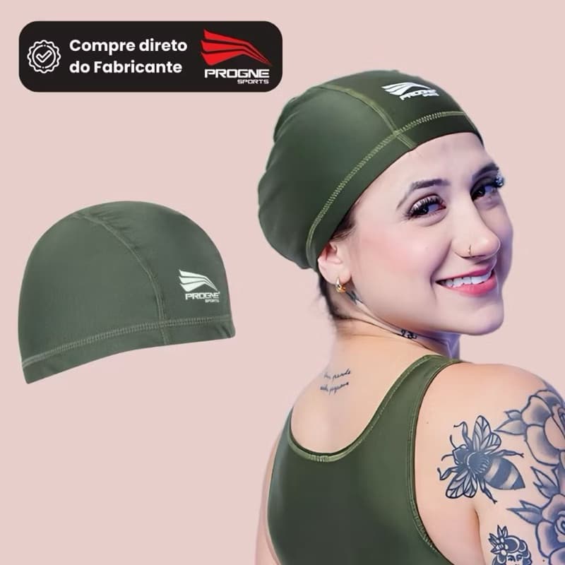 Touca de Natação Progne Sports Unissex | Proteção UV e Secagem Rápida