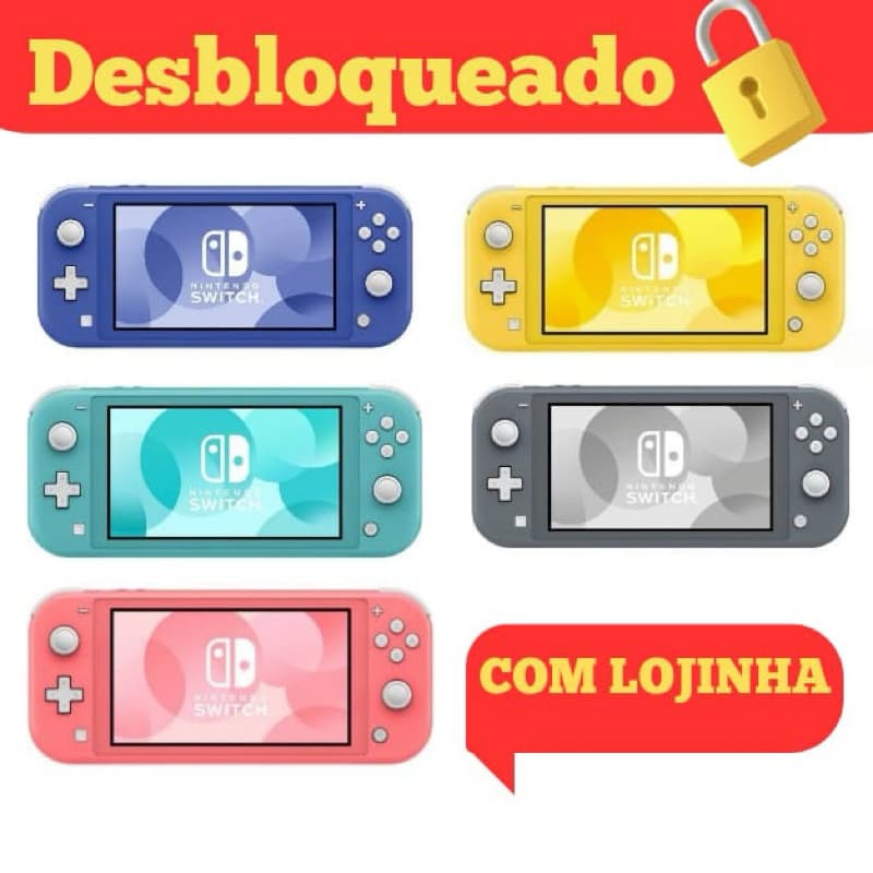 Nintendo Switch Lite Desbloqueado Dualboot Novo/ Envio Imediato