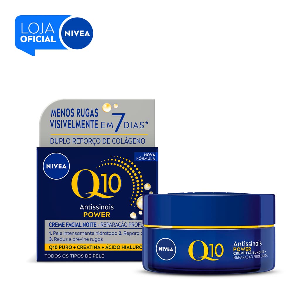 NIVEA Creme Facial Antissinais Q10 Power Noite 49g BBB 26