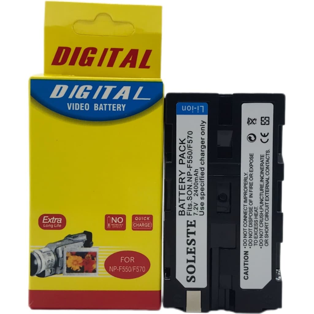 Bateria Para Câmera E Iluminador Led Np-f550 Np-f330 Np-f570