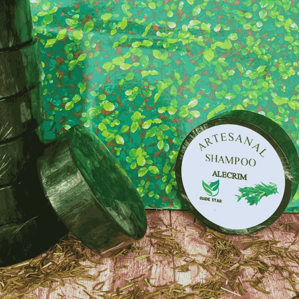 Shampoo Sólido de Alecrim | Vegano | Controle de Queda e Crescimento | Controle da Oleosidade | Estrela Guia