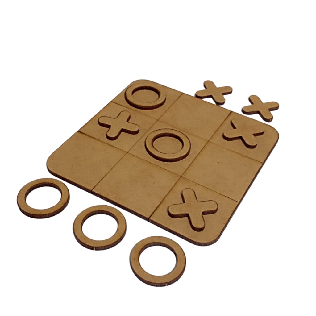 Kit 30 Jogos da Velha em MDF 3mm – Tabuleiro 10cm Ideal para Presentes Lembrancinhas para Festa
