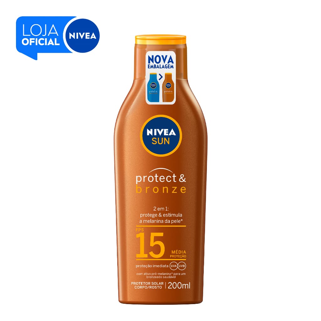 NIVEA SUN Protetor Solar Protect & Bronze FPS15 200ml BBB 26