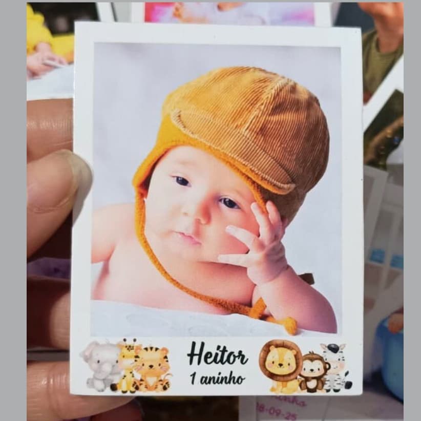 Foto Imã de  Geladeira - Lembrancinha- Batizado- Formatura-Personalizado-Tamanho 7x9cm