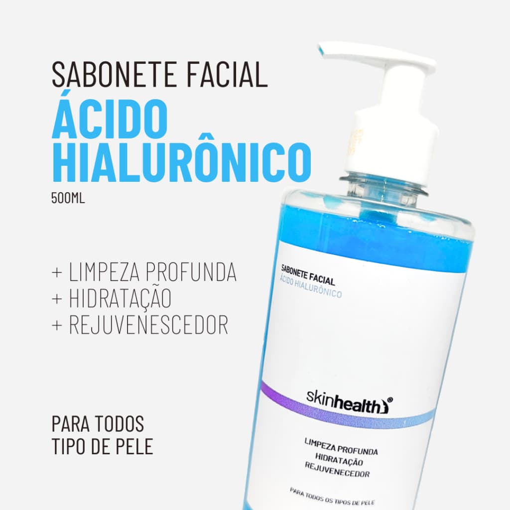Sabonete Facial Ácido Hialurônico Skinhealth 500ml