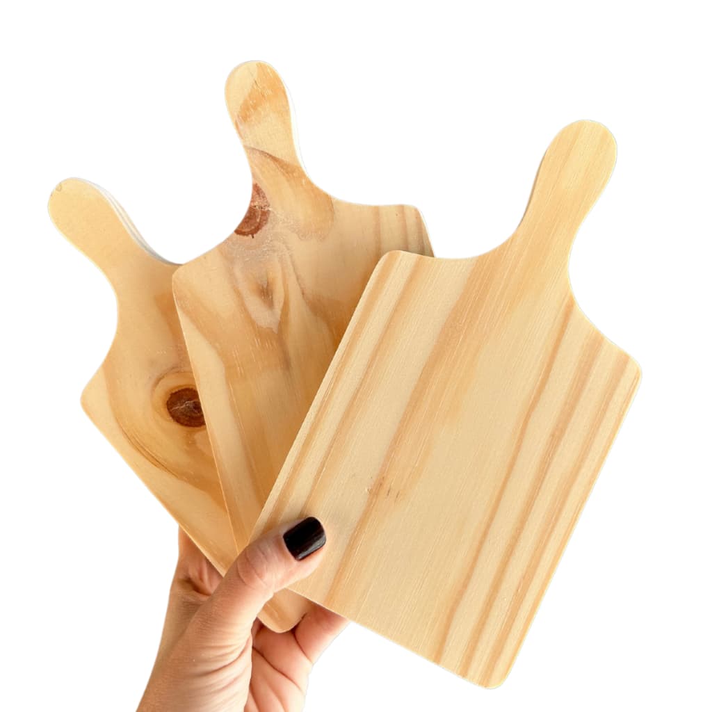 Mini Tábua Caipirinha Temperos ou Lembrancinhas Chá de Cozinha Mesa Posta Madeira