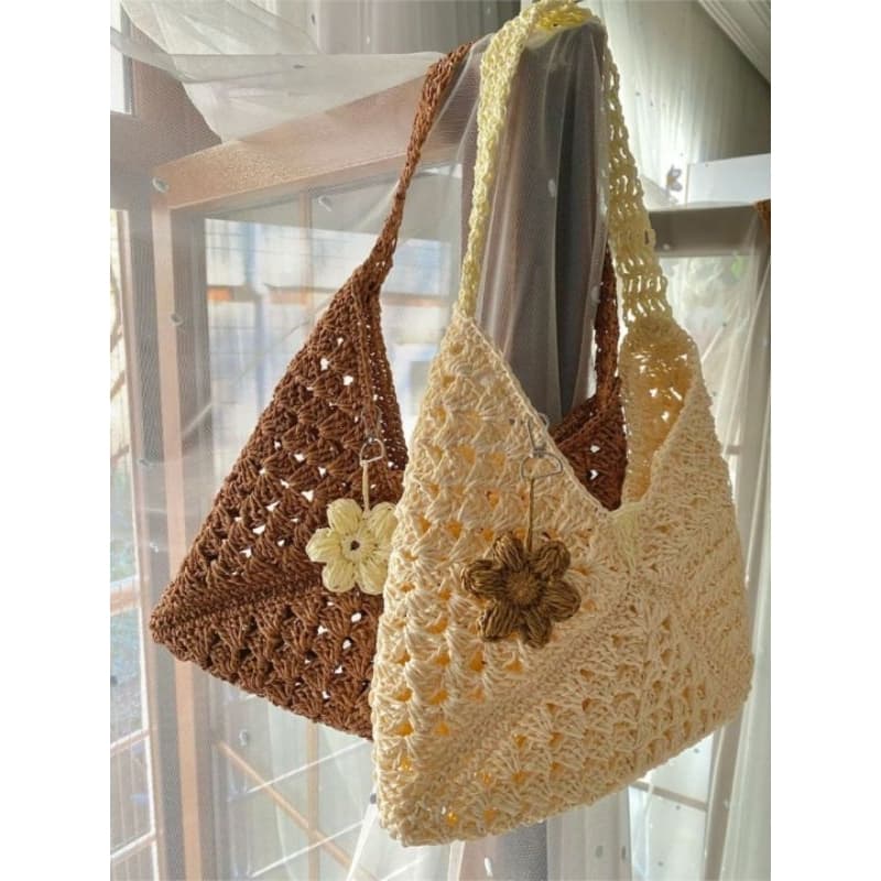 Bolsa Crochê Flor do Campo