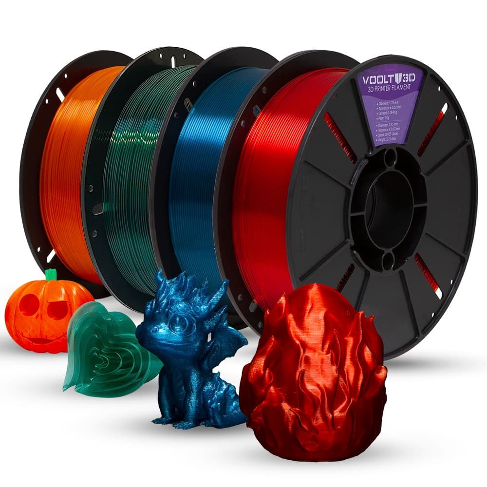 Filamento PETG HF Translúcido - Alta Fluidez para Alta Velocidade 1kg - Voolt3d