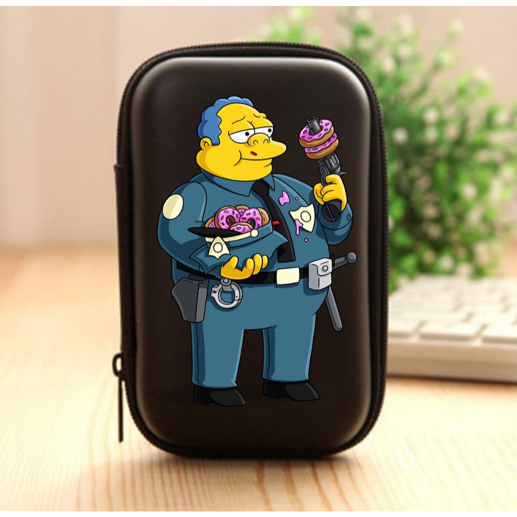 Estojo Case Personalizado Chef Wiggun Simpsons Presente para Acessórios, Fones, Cabos  ETJ 015