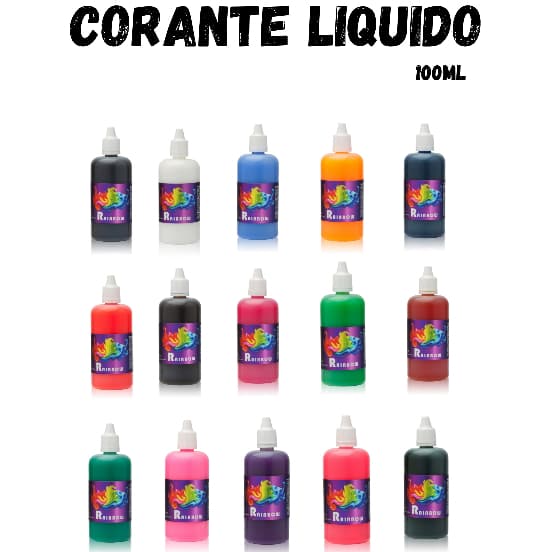 Corante Líquido Cores Diversas - 100ml | Velas |  Artesanatos