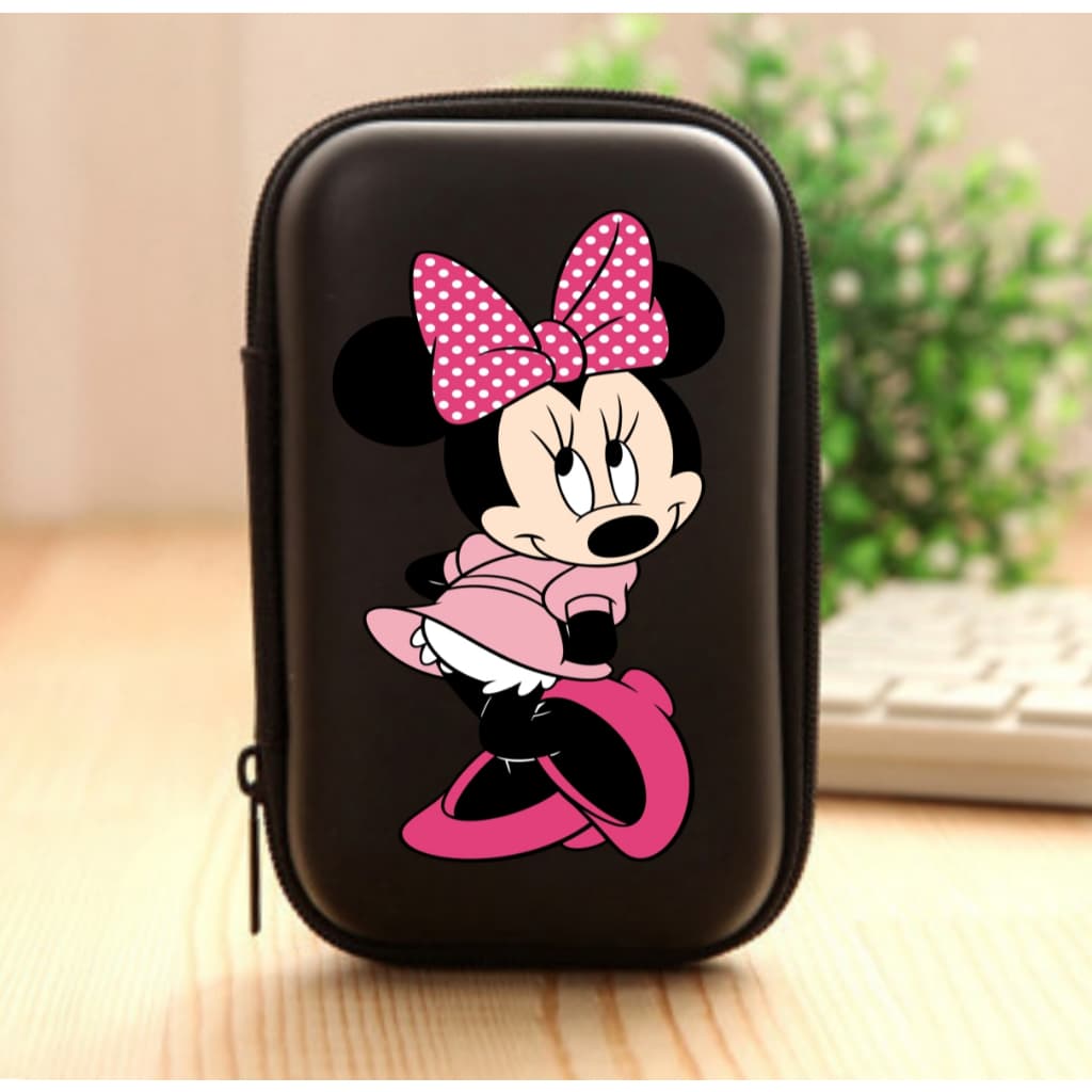 Estojo Personalizado Minnie Case Presente para Acessórios, Fones, Cabos, Batom, Kits ETJ 025
