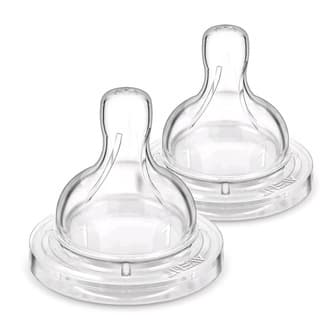 Kit Com 2 Bicos Para Mamadeira Avent Classic/ Compativel