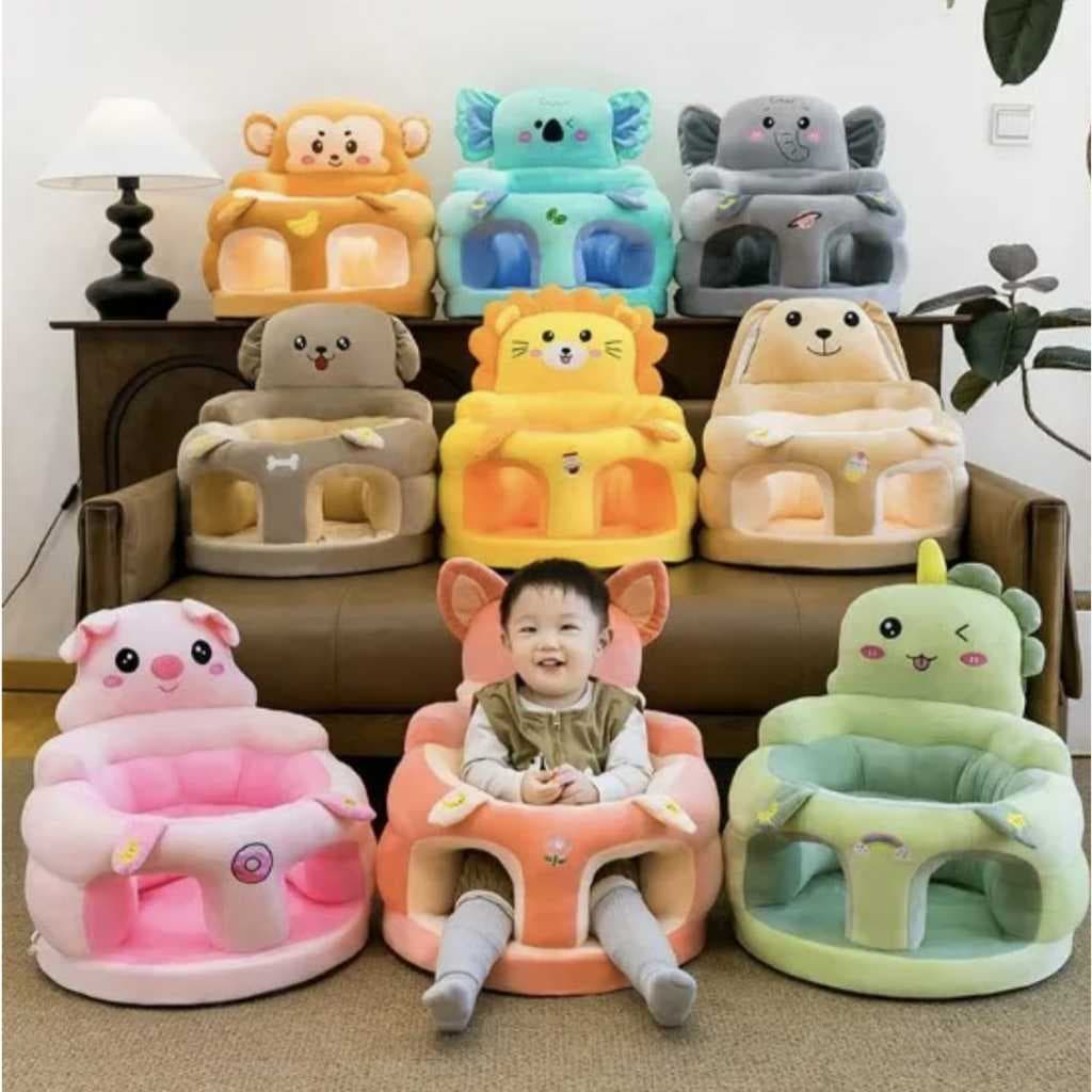 Almofada Bebê  Cercadinho Assento Antiqueda Infantil Alimentação Manter Postura Enchimento Pronta pra Uso no Brazil