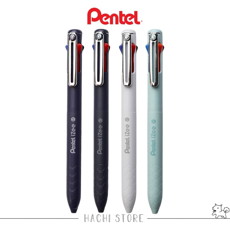 Caneta Multicores Izee - 4 cores Retrátil 0.7mm | 1.0mm - PENTEL