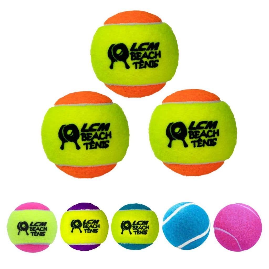 KIT 3 Bolas Beach Tennis Bolinha Tênis Praia LCM