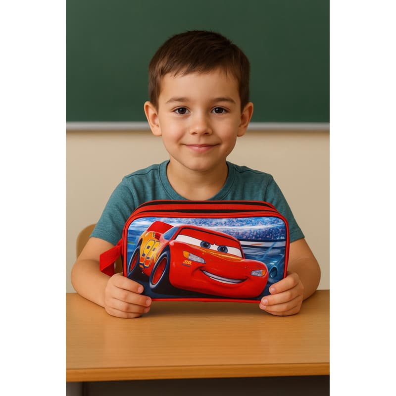 Estojo Escolar Infantil Com 2 Divisório Grande