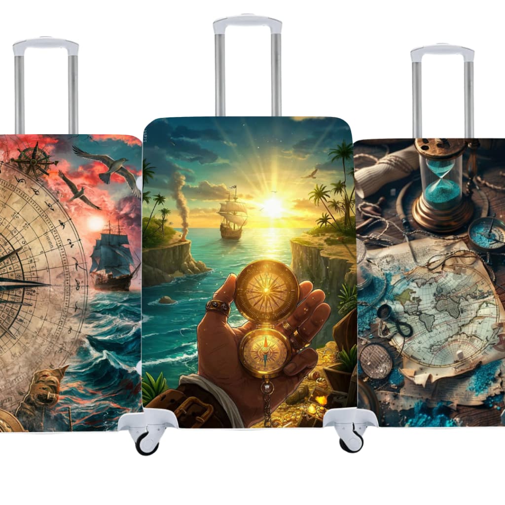 Capa de Mala Bússola Estilo e Proteção para Suas Viagens