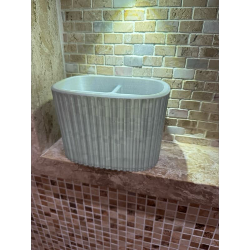 Porta Escova de Cabelo e Maquiagem Organizador de Banheiro Multiuso, Resistente com Divisórias