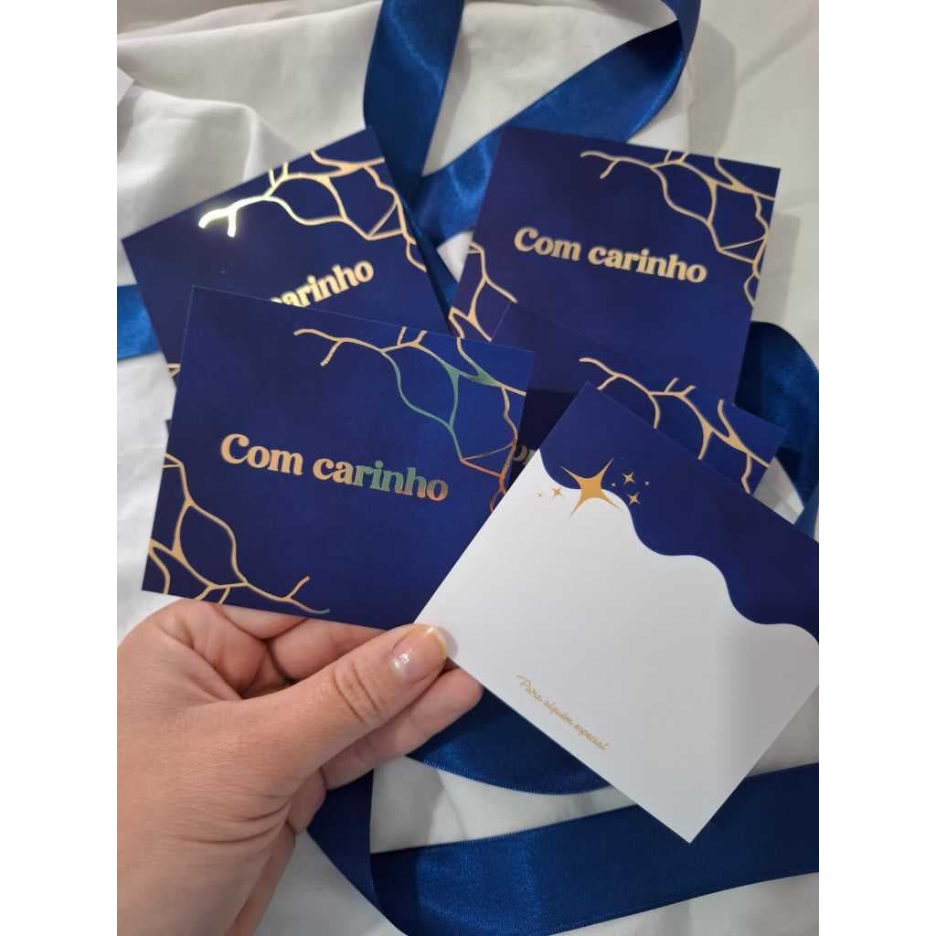 20un Postal/Card "COM CARINHO AZUL" Coleção Presente