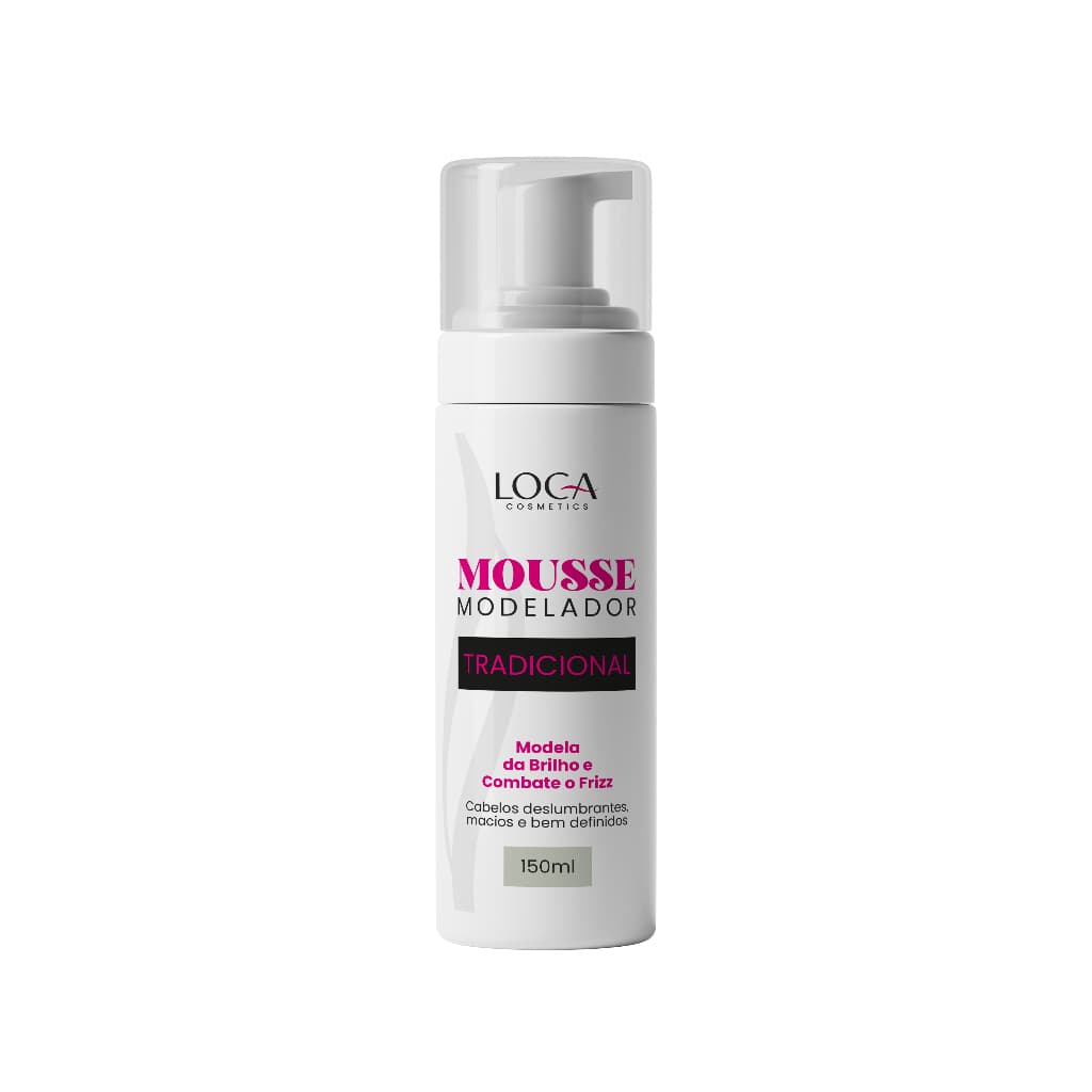 MOUSSE MODELADOR LOCA COSMETICS E VIVANCE COSMETICS 150ML PROFISSIONAL