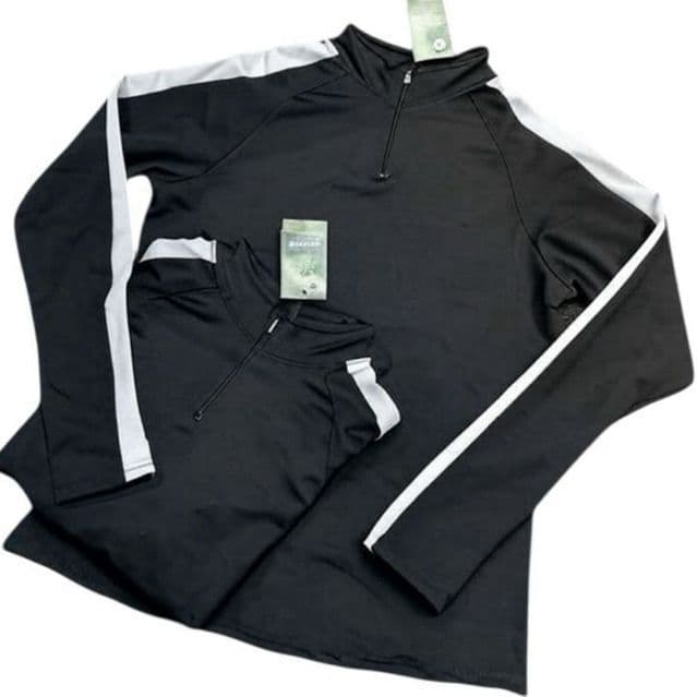 Conjunto Infantil de Elastano Unissex Esportivo – Blusa com Zíper e Calça com Listras Laterais