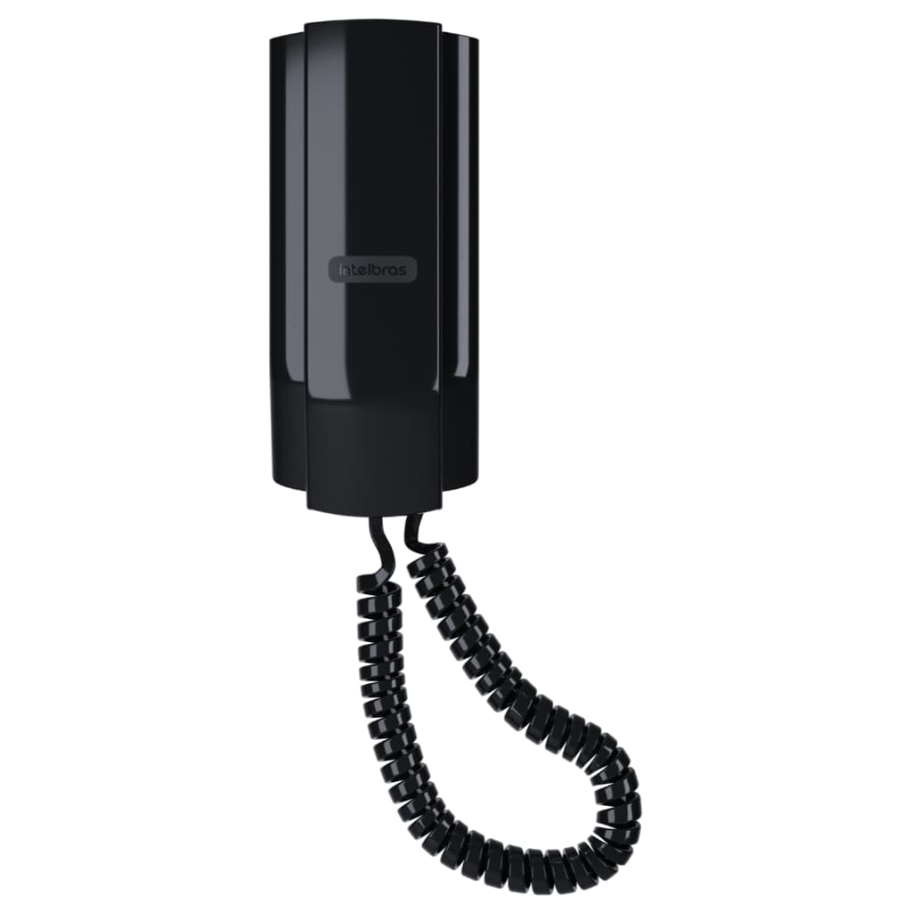 Interfone Terminal Dedicado Intelbras TDMI 300 Apartamento Condomínio Preto