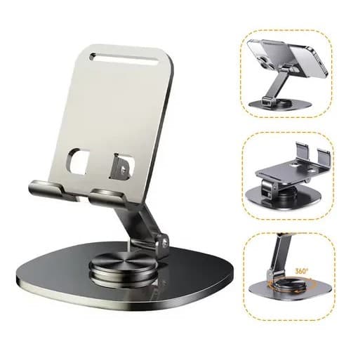 Suporte de Mesa Tomate MTG-130 · Regulável · Celulares · Design Compacto e Estável