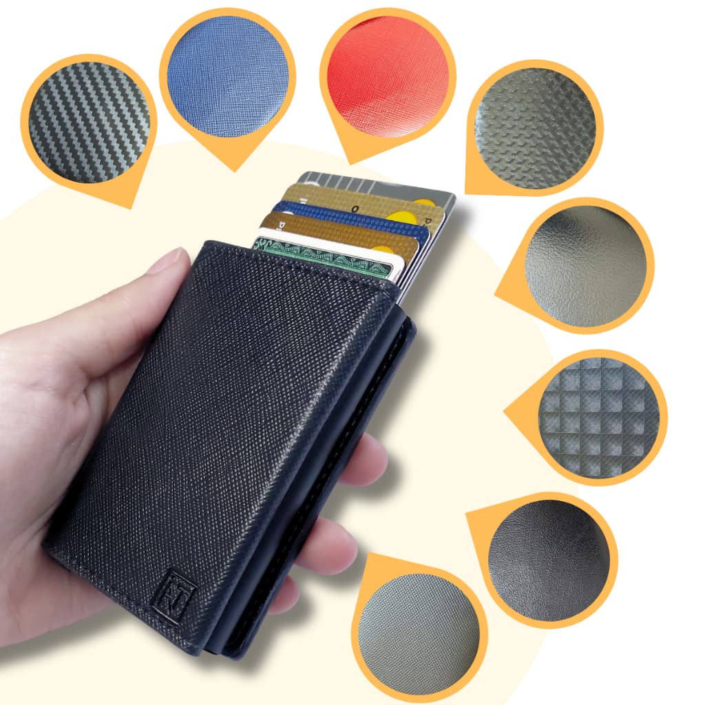 Carteira Porta Cartao Masculino Feminino Antifurto Slim Automática Proteção Rfid ATNI EXCLUSIVE