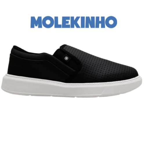 Sapato Menino Molekinho Casual Slip On Napa Preto ORIGINAL - 2861.115