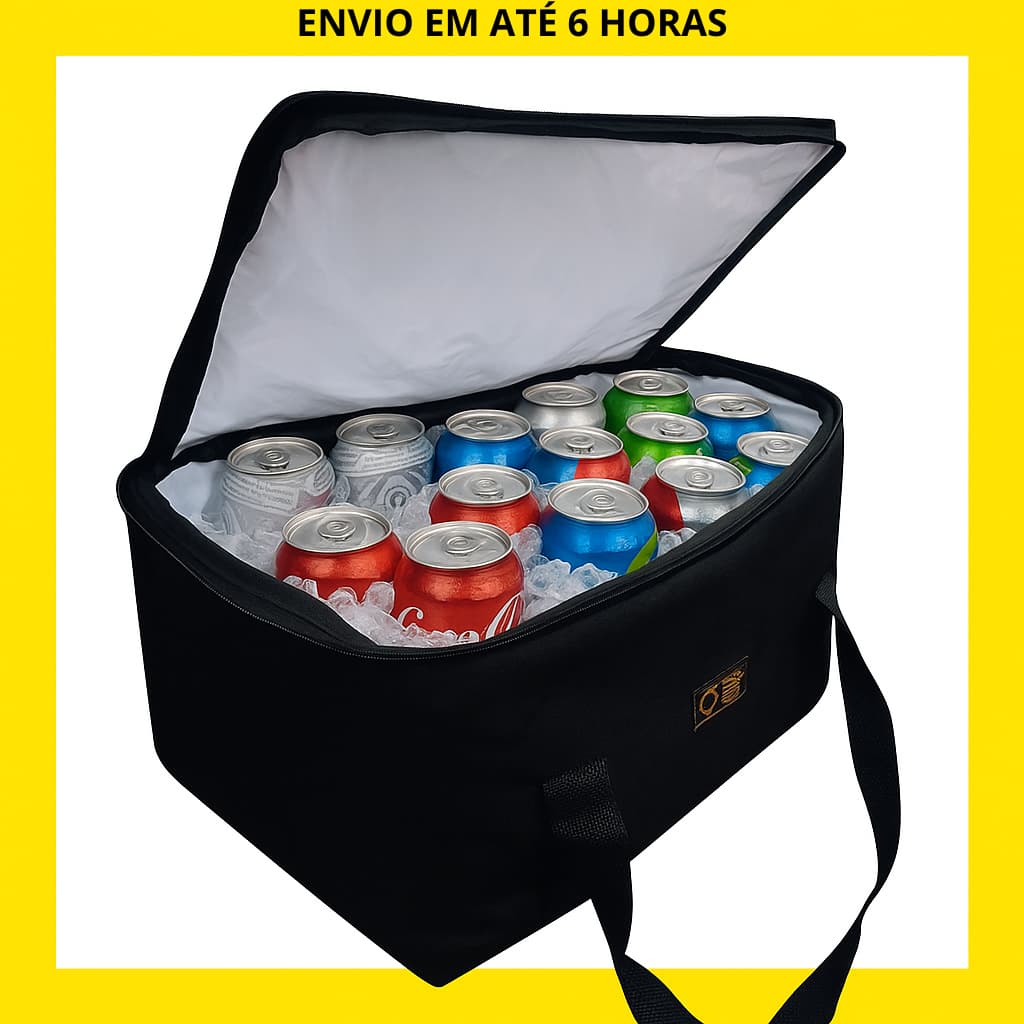 Bolsa Térmica Coller Mochila Grande 40 litros Portátil – Camping, Praia e Churrasco Até 50 Latas