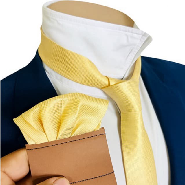 KIT GRAVATAS MAIS LENÇO PREMIUM CHAMPANHE ENVIO IMEDIATO