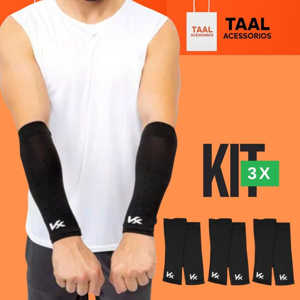 Kanxa - Manguito Curto Light - Manguito de Volei, Corrida, Caminhadas - Manguito Esportivo