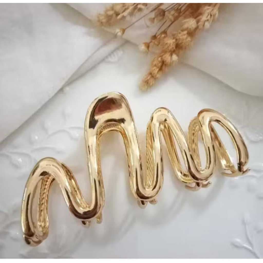 Piranha De Cabelo Resistente De Metal Sofisticada Premium